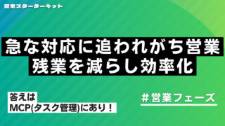 商談をクロージングに持って行くプラン　MCP　(Mutual Close Plan)